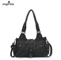 Faux Leather Hobo Bag for Women - Leather Satchel, Crossbody Bag with Adjustable Strap, Handbag Purse, Women's Accessories, Angel Kiss Bag,summervibes Hobo Shoulder Bags Handheld Shoulder Bag everyday bag work bags for women handbags